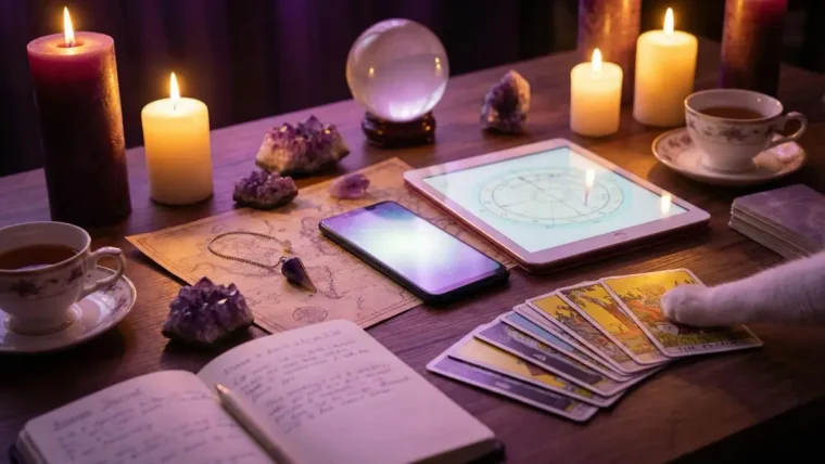 30 minutes de voyance gratuite - Consultation avec tarot, cristaux et guidance spirituelle